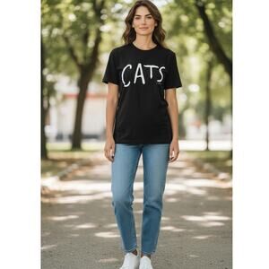 1981 "CATS" Broadway Musical collectible t-shirt Adult M 38-40 100% cotton black